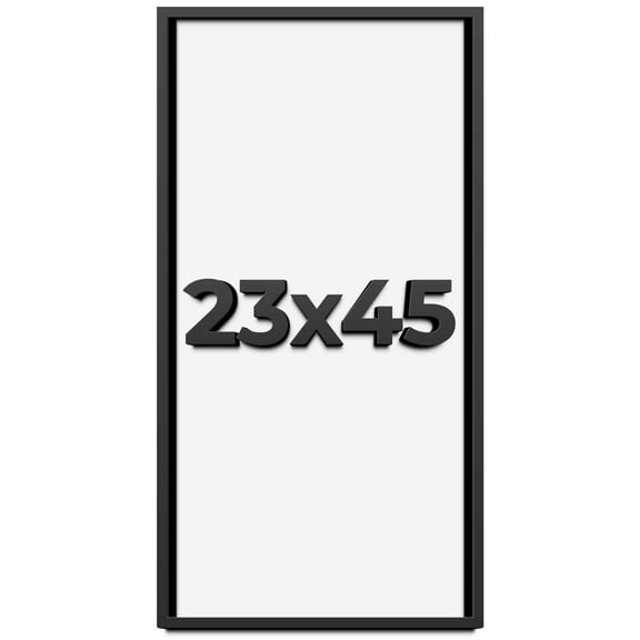23x45 Shadow Box Frame Black | 1 inches Deep Real Wood Contemporary Shadowbox Display Frame | UV