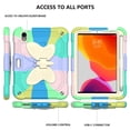 thumbnail image 3 of Elehold for iPad mini 7 (A17 Pro)2024/6th Case with Kickstand Butterfly Wings Pencil Holder, Heavy Duty Hard Rugged Protective Cover Kids Girls for iPad mini 7 (A17 Pro)2024/6th,C, 3 of 8