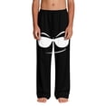 thumbnail image 4 of Boys Lounge Pants Funny Face Graphic Sweatpants Soft Stretchy Fabric with Pockets Black (Size 4-14),Size 4 T, 4 of 9