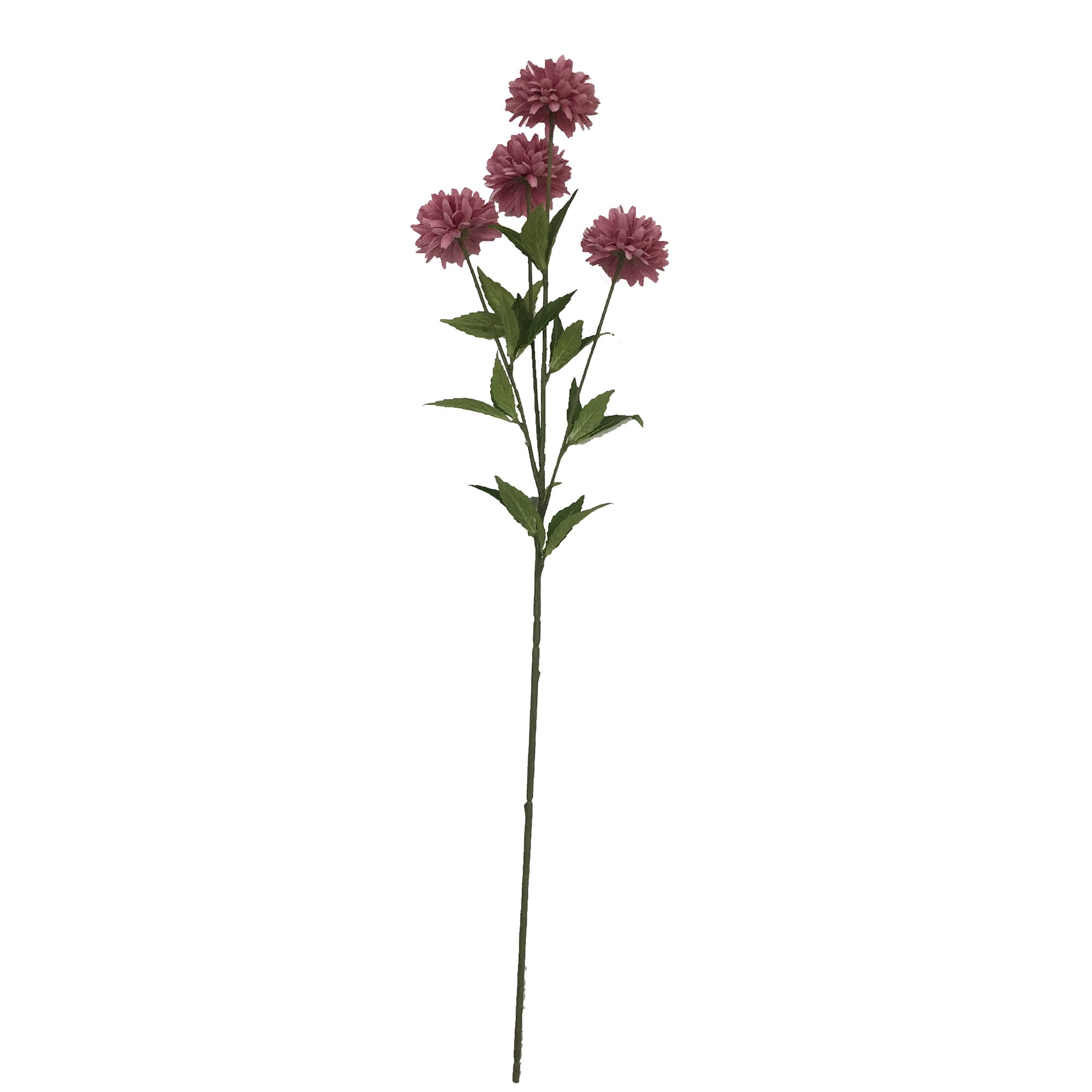 (2 pack) Mainstays 31" Artificial Pink Ball Mum Indoor Stem