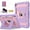 Purple Pink, variant on Dteck Case for iPad Air 11 Inch (M3/M2, 2025/2024)/ iPad Air 5 (2022) / iPad Air 4 (2020), Heavy Duty Sturdy Stand Case with Pencil Holder, Shoulder Strap,Black Blue