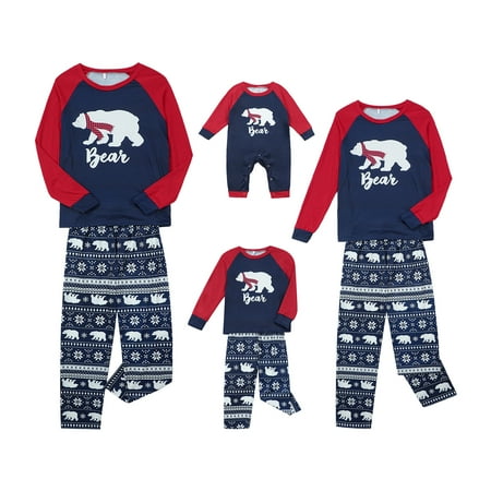 

Amuver Matching Family Christmas Pajamas Sets Cute Christmas Matching Jammies Holiday Cotton Sleepwear Set