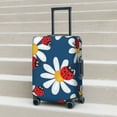 thumbnail image 6 of Gukieu Daisies With Ladybugs Print Suitcase Protective Cover, Elastic Zipper Buckle Suitcase Protective Cover, Suitable for Travel, Business Trip-Medium, 6 of 7