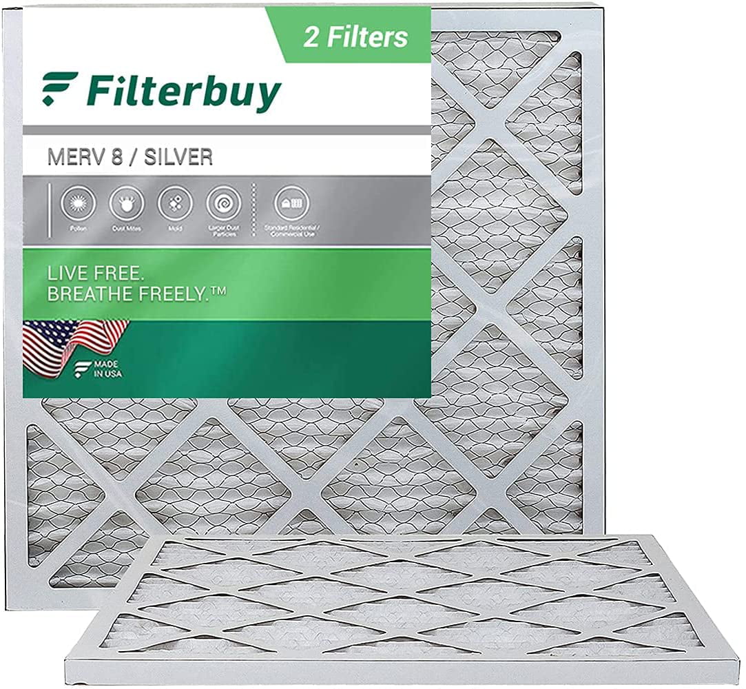 10x10x1 MERV 8 Pleated AC Furnace Air Filters 12 Pack 