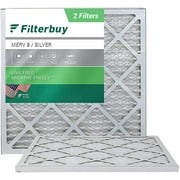 Filterbuy 20x20x1 MERV 8 Pleated HVAC AC Furnace Air Filters (2-Pack)
