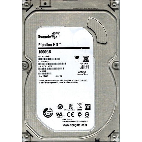 Seagate ST1000VM002 P/N: 1CT162-500 F/W: SC22 WU 1TB