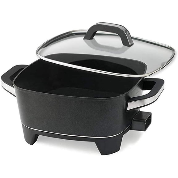 ES-12, Extra Deep Electric Skillet, Black, 12 inch, 1500 watts