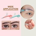 thumbnail image 4 of PAFASON High Precision Eyebrow Grooming Scissor Set, Beauty Makeup Cosmetic Tool, Curved, Straight Tip, Stainless Steel, Safety Case for Trimming Eyelash Extensions, 4 of 9