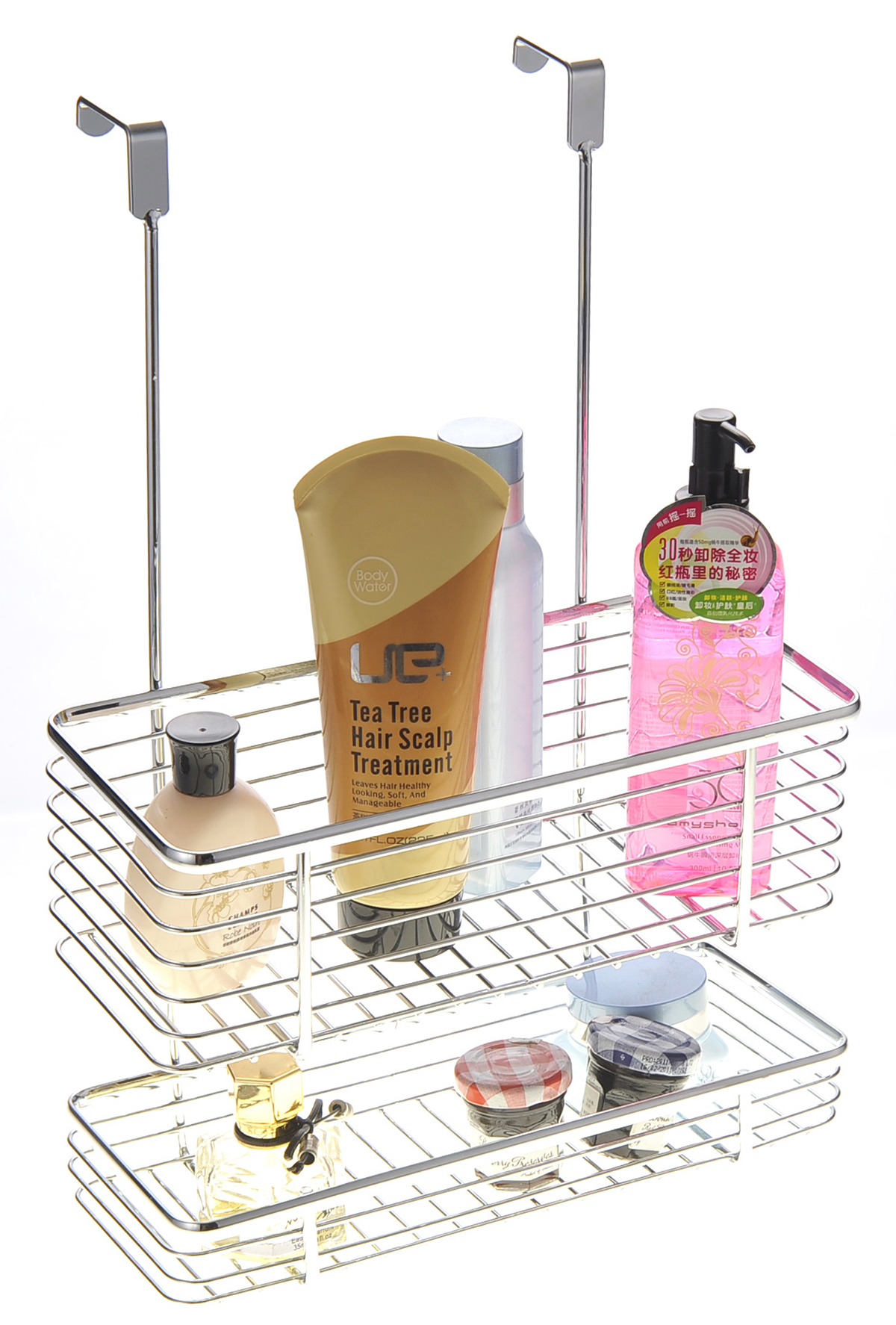 TechWonder 2-Tier Cabinet Storage Organizer - Chrome