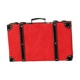 thumbnail image 3 of Maleta vintage, cajas de maletas, maletas para bodas, viajes, mujeres Rojo, 3 of 9