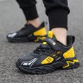 thumbnail image 2 of NOEGOEU Boys Slip On Shoes for Kids Waterproof Sneakers Lightweight Non Slip Sole Walking Running (Yellow,36), 2 of 8