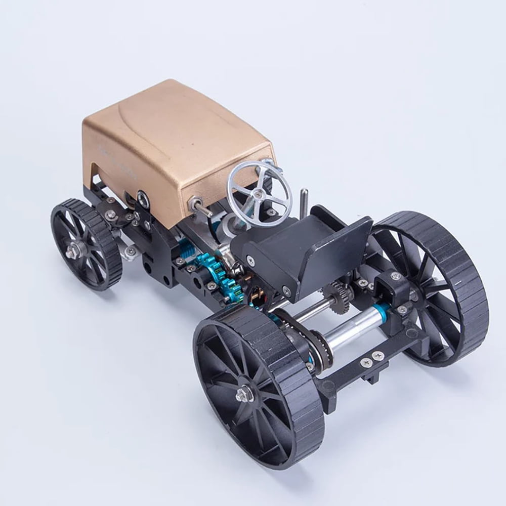 TECHING Creative Retro Tractor & Car Metal RC Assembled Model Kit - High Challenge Electric Gift Collection