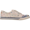 thumbnail image 2 of Dogo Vegan Leather Sneakers for Women - Handmade and Unique Fashion Sneakers for Women, I Never Sleep Design, Size 8, 2 of 5