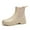 Beige, variant on AUXDIQ Short Rain Boots Women Waterproof Ankle Garden Shoess Rubber Chelsea Boots, Green, 7.5 US