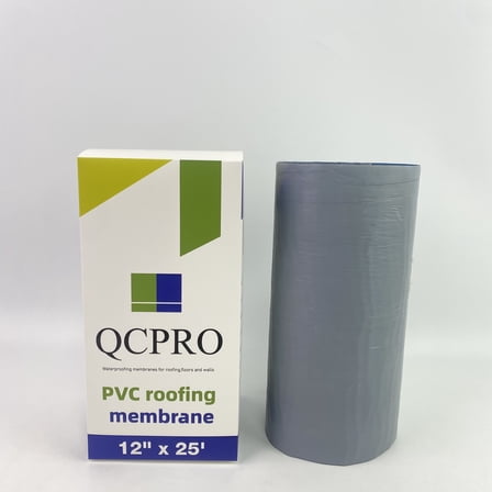 QCPRO PVC roofing membrane,floors and walls,  12 inches x 25 inches