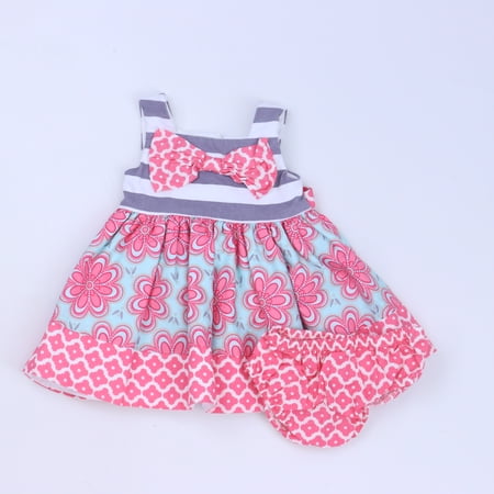

Pre-owned Rare Editions Girls Pink | Aqua Dress size: 3-6 Months