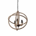 thumbnail image 4 of Benjara Impressive Cade 3 Light Roped Chandelier, 4 of 5