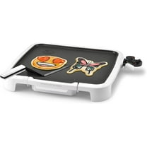 DANCAKES Pancake Art Electric Griddle Kit - Nonstick Griddle with Even-Heat Technology - Includes Batter Pens, Spatula & Pancake Art Guide - 15.5" x 14" Surface