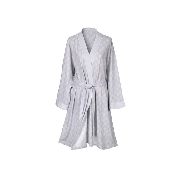 Metropolitan Womens Nightgown and Robe Set Matching Gown and Robe Sets - Damask Stripe, 3X