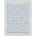 thumbnail image 1 of Narwhal Tapestry, Colorful Polka Dotted and Heart Pattern Background with Cartoon Character Whales, Wall Hanging for Bedroom Living Room Dorm Decor, 40W X 60L Inches, Multicolor, by Ambesonne, 1 of 2