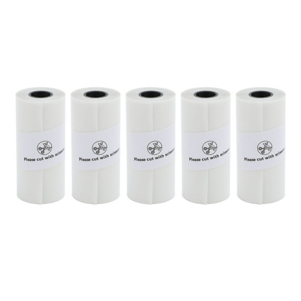 Papel Con Impresión Térmica, Papel Térmico Multifuncional A Prueba De Agua, Transparente, Portátil, 5 Rollos Para Diario, Hacer Listas, Tomar Notas