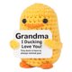 thumbnail image 3 of Inspirador Positivo Pato Crochet Lindo Tejido Emocional A Mano (H), 3 of 5