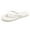 White, variant on Slim Flip Flops for Women Beach Rubber Shower Shoes Basic Thong Sandals Bathroom Beach Pool Soft Slip-On Shoes White, Size 7