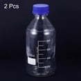thumbnail image 3 of Unique Bargains 1000mL Transparent Réactif Gradué Bouteille de Stockage en Verre Bleu 2 Pack, 3 of 5