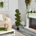thumbnail image 4 of Nearly Natural 46" Spiral Boxwood Artificial Topiary Tree, 4 of 4