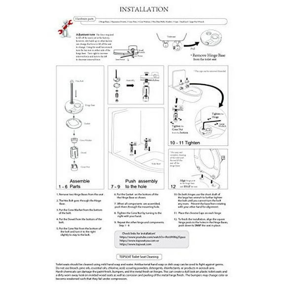Art of Acryl Round Toilet Seat w/Slow Close Chromed Metal Hinges, Wood, Beach