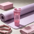 thumbnail image 6 of Handheld Fitness Sports Water Cup - Protein Powder Shaking Cup Mixing Bottle, Portable Leakproof Blender Bottle with Mixer, Pink, Ccwuwei, 6 of 7