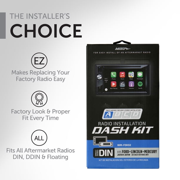 Metra WM-FDK02 Ford Radio Installation Kit, Black - Walmart