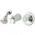 thumbnail image 1 of Homewerks Worldwide 210518 Robinet Combiné à Pointe de Laurier, Chrome, 1 of 2