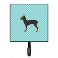 thumbnail image 1 of Carolines Treasures BB3687SH4 Toy Fox Terrier Checkerboard Blue Leash or Key Holder, 1 of 1