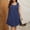 Navy, variant on Gspmoly Dresses for Women Plus Size, Women'S Spring/Summer Sleeveless Casual Tank Dress Loose Round-Neck Pleated Button up Oversized Dress Women'S Formal Dresses Deals