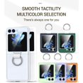 thumbnail image 2 of Ring Holder Matte Case for Samsung Galaxy Z Flip 5 4 3 Luxury Slim Ultra-Thin flip3 /flip4 /Flip5 Shockproof Hard Phone Cases Cover (Light Purple,for Samsung Z Flip 3), 2 of 9