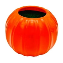 witspace Pumpkin Shape Plastic Vase for Dry Flower Halloween Thanksgiving Decorations - Flower Decorative Vase Fall Decorations - Modern Pot for Home Room Office Party Wedding