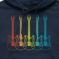 thumbnail image 2 of Instant Message - Guitar Lineup  - Men's Pullover Hooded Fleece Sweatshirt, 2 of 5