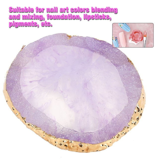 Paleta de colores para dibujar, paleta de resina para decoración de uñas, paleta de resina para decoración de uñas, paleta de piedra para decoración de uñas, logre más