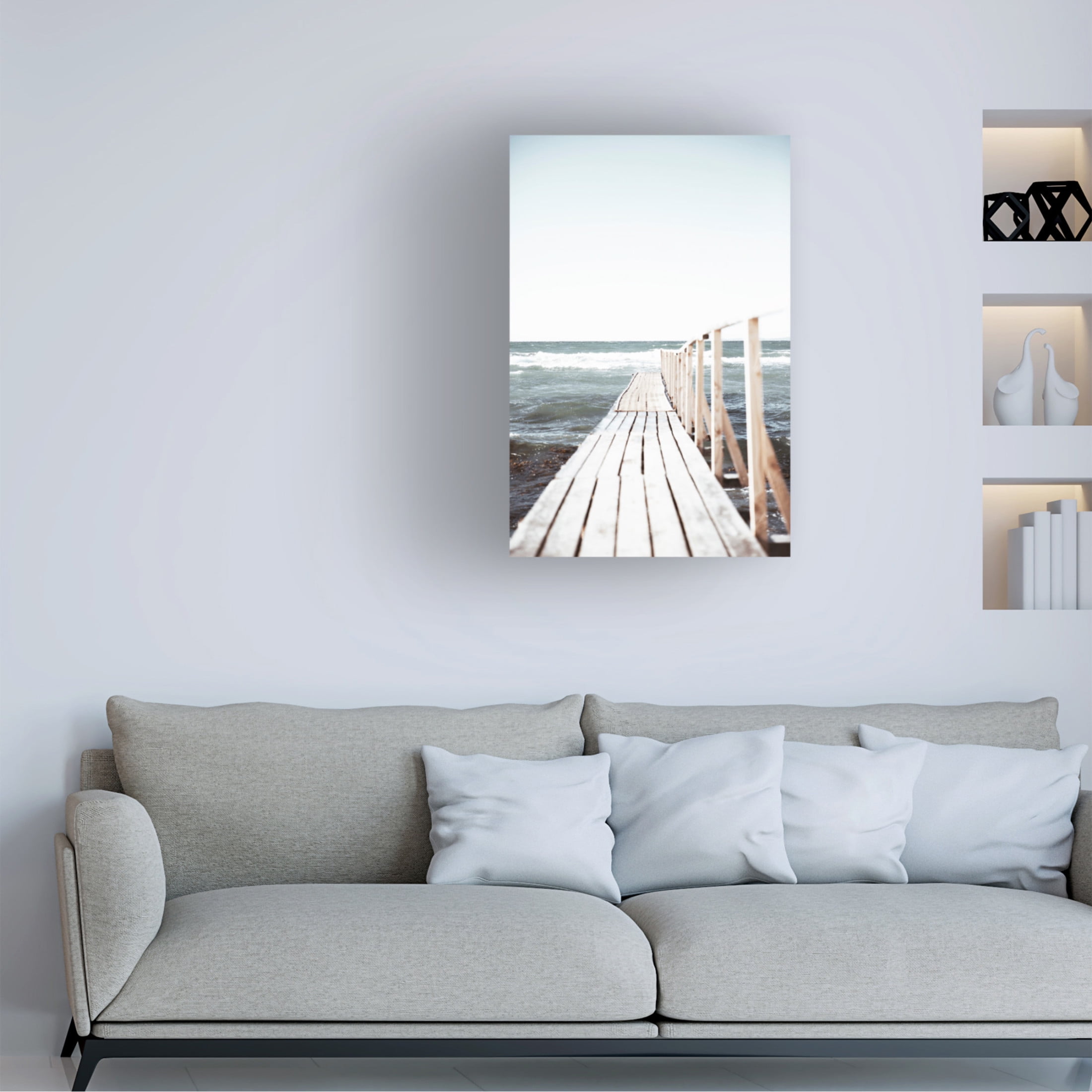 Canvas Wall Art - Krista Broadway 'Shelby' Wall Art for Living Room, Bedroom, or Office Décor by Trademark Fine Art - 12 x 19 Inches