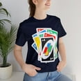 thumbnail image 5 of Uno Card Game Tshirt - Fun Draw 4 Stack Design - Draw 4 Tshirt, 5 of 6