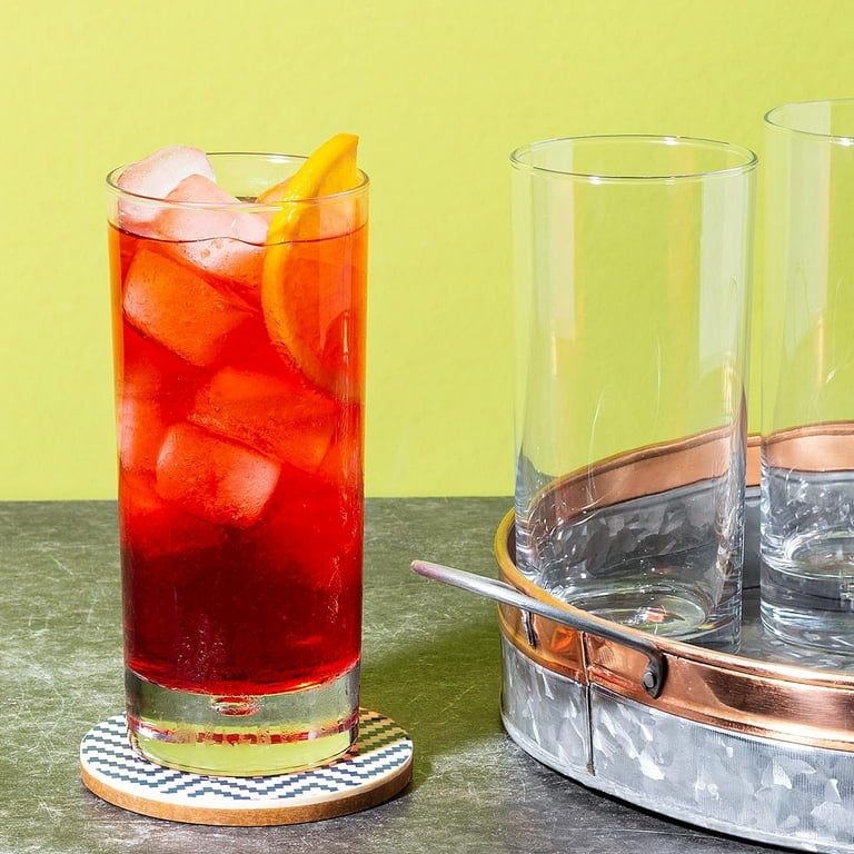 Home Essentials Set 6 Bicchieri Highball 500 Ml – Vetro Con Motivo A Bolle, Ideali Per Cocktail E Acqua