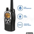 thumbnail image 5 of Midland® - GXT1000AZ - 50 Channel GMRS Two-Way Radio - Long Range Walkie Talkie with 142 Privacy Codes, SOS Siren, and NOAA Weather Alerts and Weather Scan (Black/Silver, Single Pack), 5 of 17