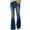Blue, variant on Women's Pants Petite Dressy High Waisted Stretch Flare Bell Bottoms Jeans Trousers