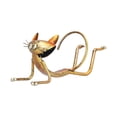 thumbnail image 1 of Wine Rack Cat Shape Statue Artwork Metal Statuette Decoration Modern Animal Modeling Craft Wine Holder, 1 of 23