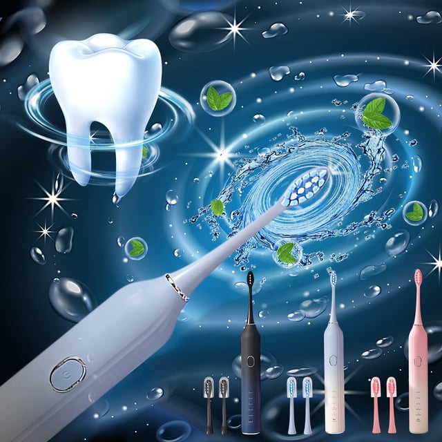 Xihbxyly Cepillo de Dientes Eléctrico de Levitación Magnética, Vibración de Alta Frecuencia, Cerdas Dupont, Limpieza Dental Eficiente, 5 Modos, Cuidado de Encías Sensibles, Batería de Larga Duración,