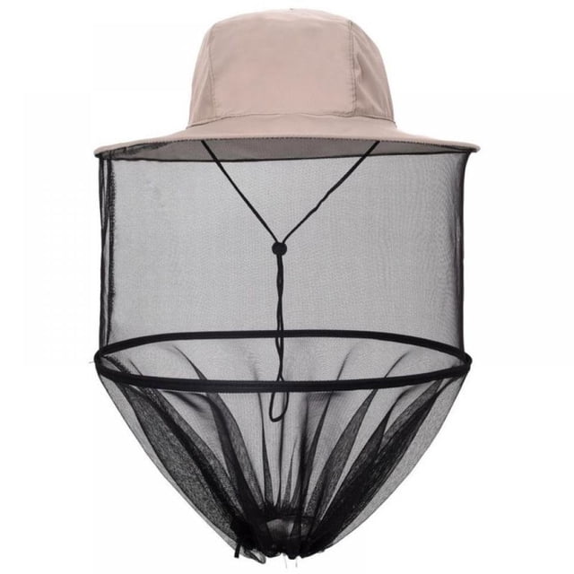 MesaSe Outdoor Fishing Cap Beekeeping Anti-mosquito Mesh Protect Head Net Hat with Flat eaves