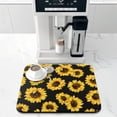thumbnail image 4 of Coffee Bar Mat Rubber Dish Drying Mat For Kitchen Counter Coffee Mat for Home Bar Gift Kitchen Mat Coffee Bar Accessories Decorative Sunflower lemon Coffee Shop Dish Drying Pad 16" X 18", 4 of 6