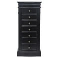 thumbnail image 6 of Winado 7 Drawer Wooden Jewelry Cabinet Chest Storage Organizer Stand, Black, 6 of 9
