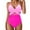 Pinky, variant on Bigersell One-Piece Swimsuit Women Tummy Concealing One-Piece Bathing Suit Mesh Bathing Suit for Women 2025 Padded Monokini Swimwear Beach Vacation Swimming, Style SW-30, Pinky, M